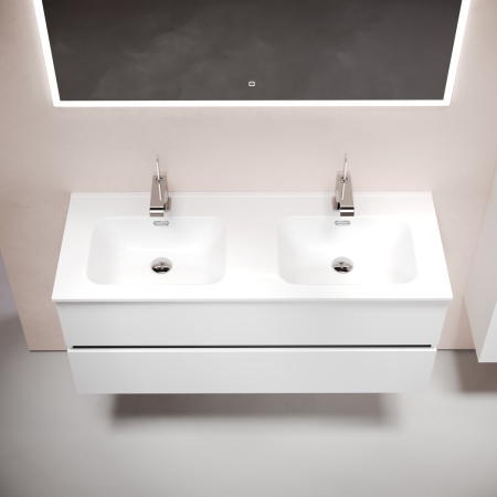 Тумба под раковину Sancos Urban UR120-2W 120х50 подвесная цвет белый
